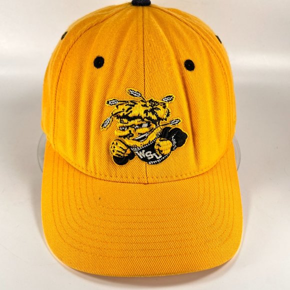 Vtg Wichita State Shockers NCAA Fitted 7 1/2 Cap Hat Zephyr Logo Mens WSU 90s - Picture 8 of 16